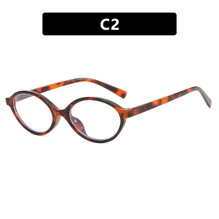 Women's fashionable oval sunglasses with curved frame and UV protection Stornfield