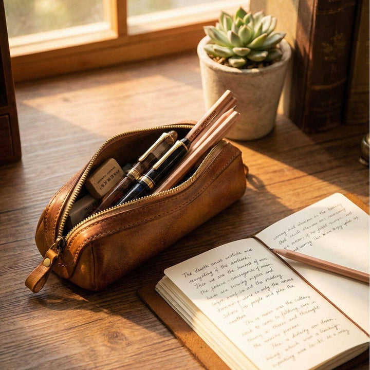 Leather Pencil Case