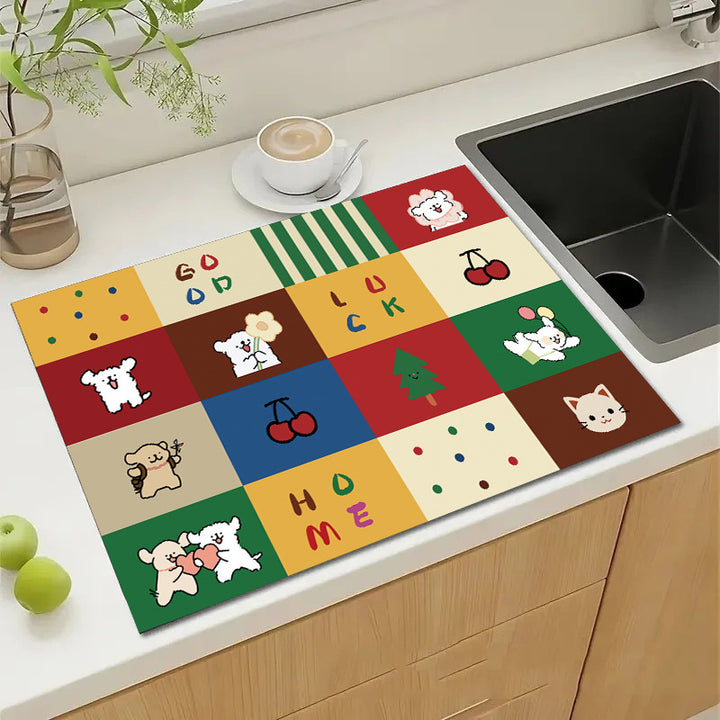 Playful Cow-Themed Bathroom Mat Stornfield