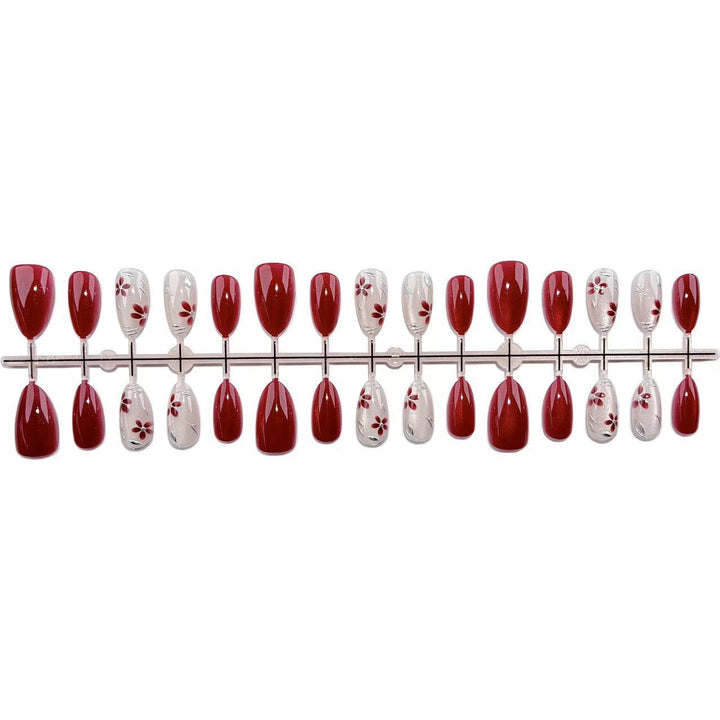 Floral Design Press-On Nail Set 1790745510