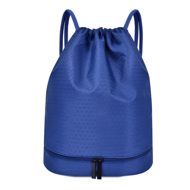 Lightweight Hexagonal Pattern Drawstring Backpack Stornfield