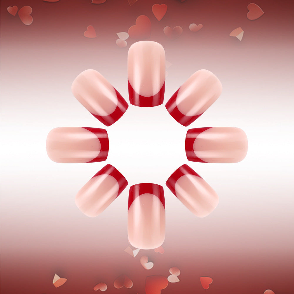 Heart-Embellished Press-On Nails Stornfield