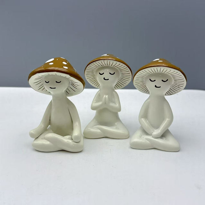 Meditating Mushroom Decoration Figure Stornfield