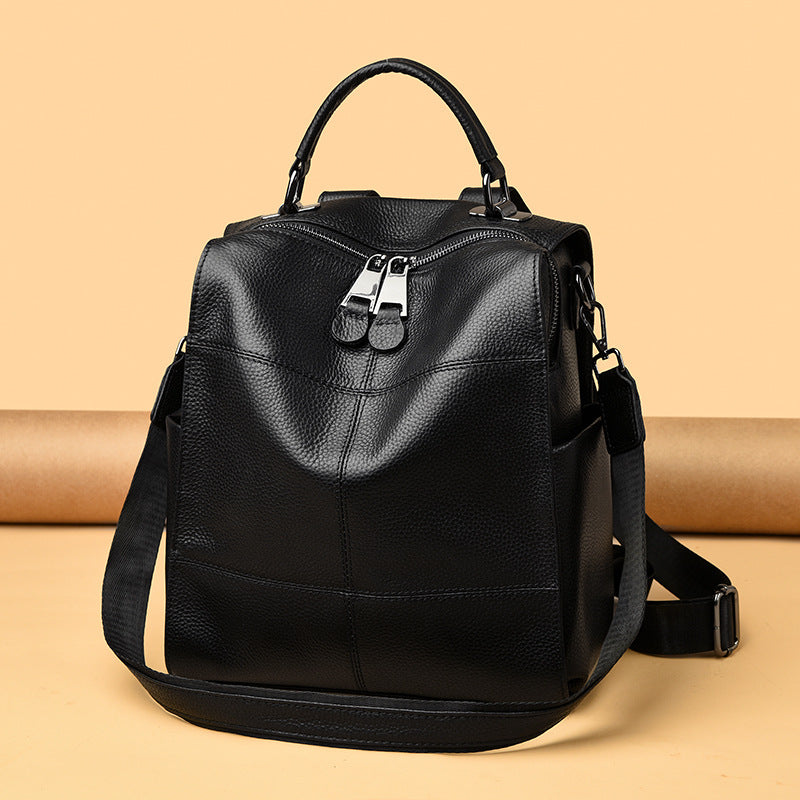 Versatile Multi-Functional Leather Backpack Stornfield