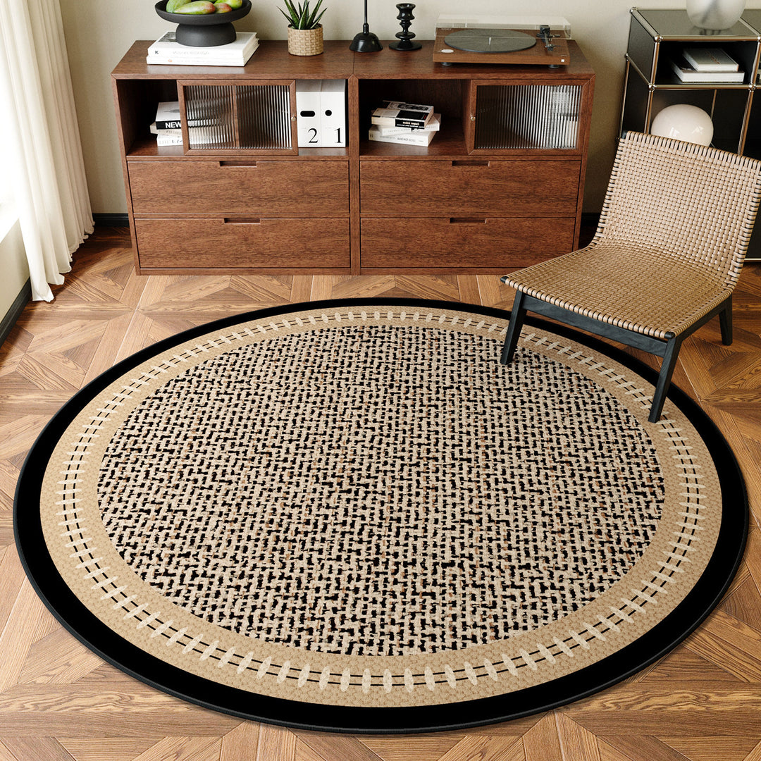 Textured Round Area Rug