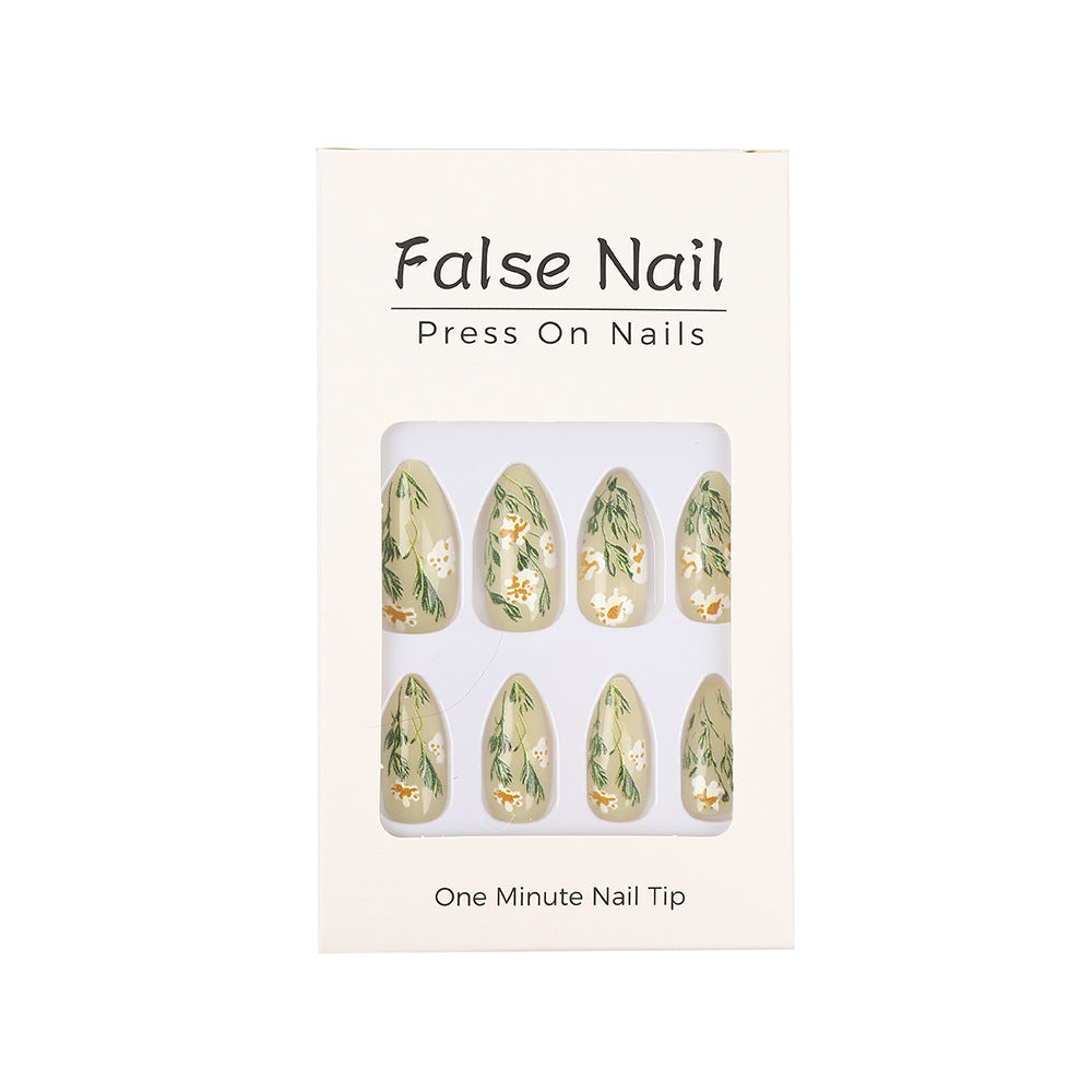 Handmade art nails with floral accents Stornfield