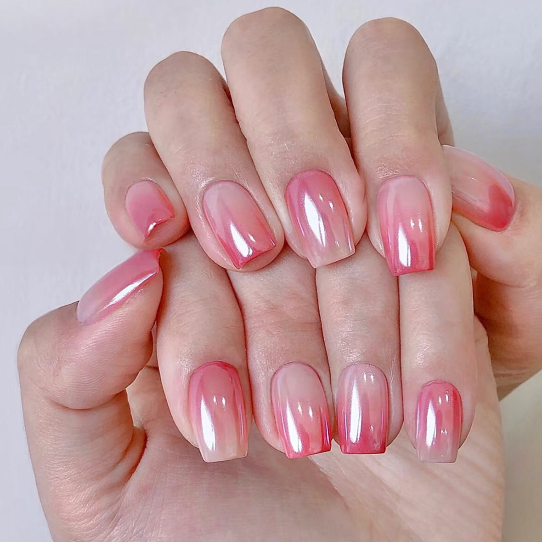 Ombre Glossy Press-On Nail Set Stornfield