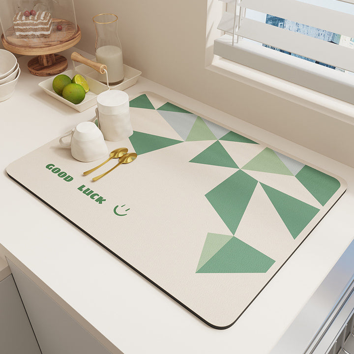 Geometric Patterned Kitchen Mat Stornfield