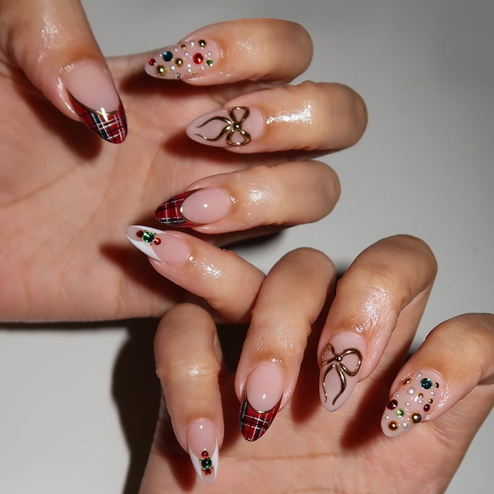 Acrylic nail set with luxurious decorations Stornfield