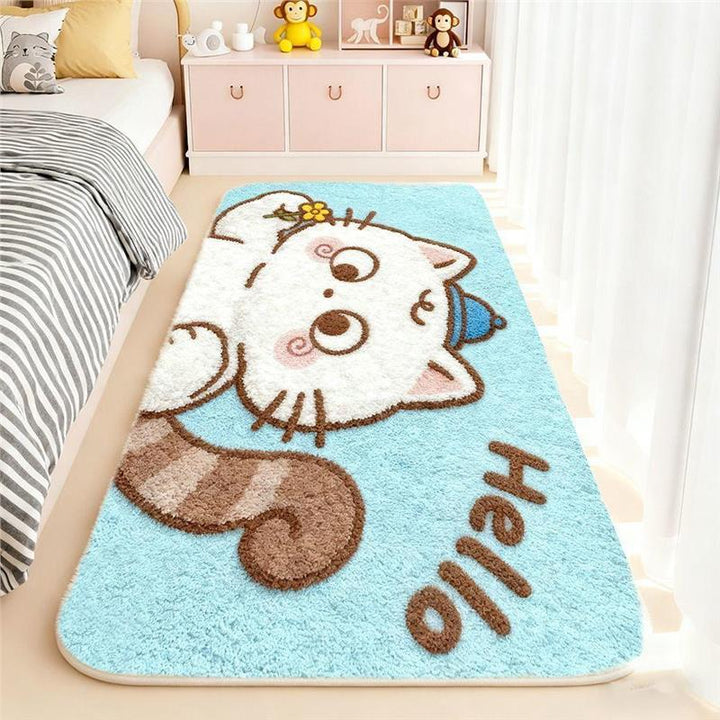 Cute Bunny-Themed Floor Mat