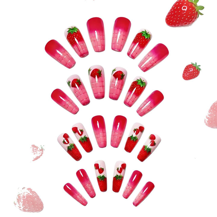 Creative Art Nails in Summer Strawberry Design Stornfield