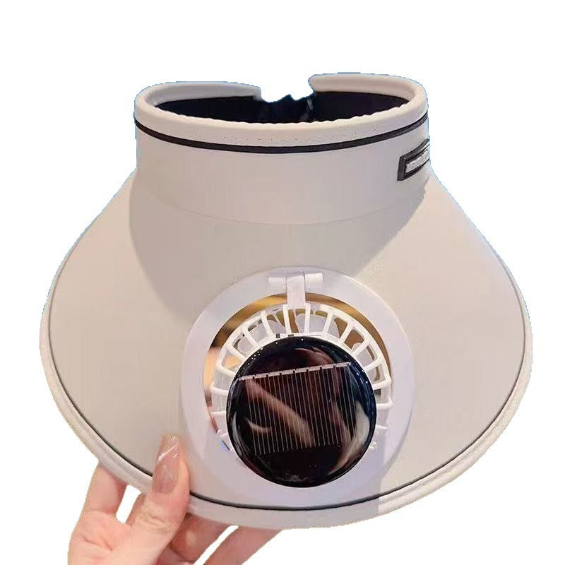 Sport Sun Visor with detachable front fan, adjustable headband and reflective piping Stornfield
