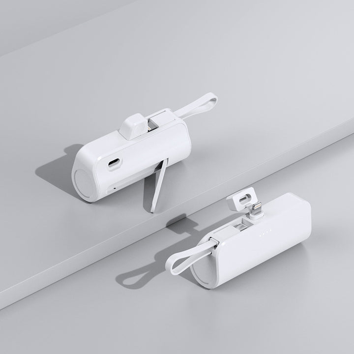 Portable power bank with integrated multifunctional charging cable system Stornfield