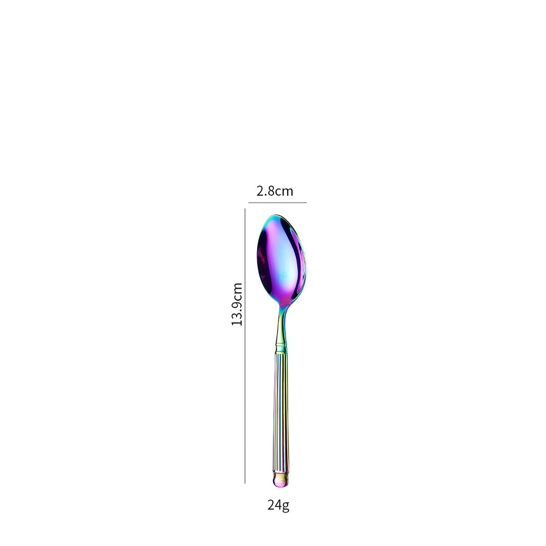 Elegant dessert spoon with exclusive surface design Stornfield