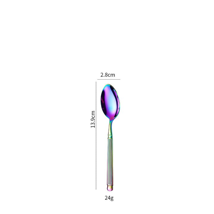 Elegant dessert spoon with exclusive surface design Stornfield