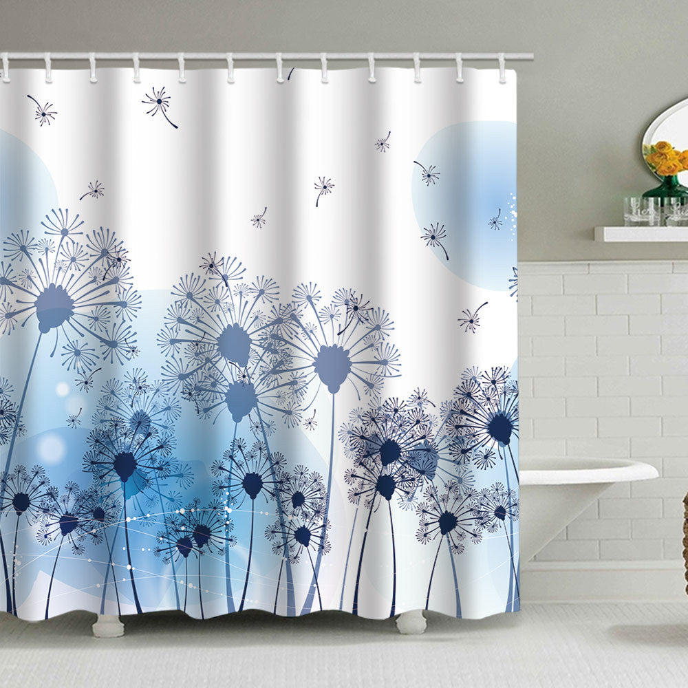 Floral Lavender Pattern Shower Curtain Stornfield