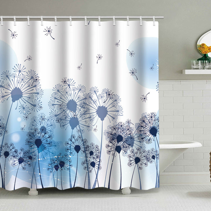 Floral Lavender Pattern Shower Curtain Stornfield