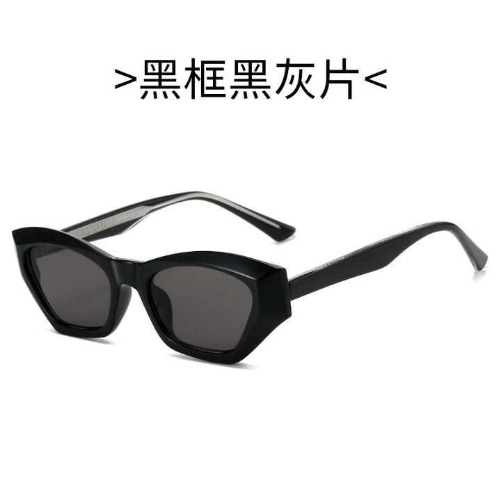 Ladies Cat-Eye Sunglasses with Modern Transparent Accents Stornfield