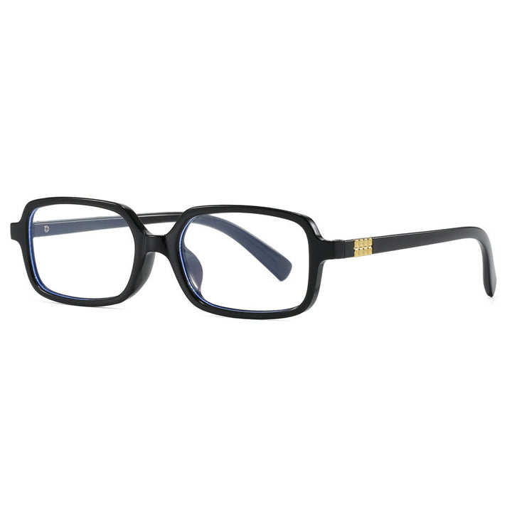 Women's fashionable square glasses with elegant plastic frame and gold accents Stornfield