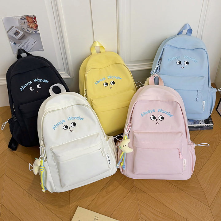 Playful Illustrated Character Backpack Stornfield