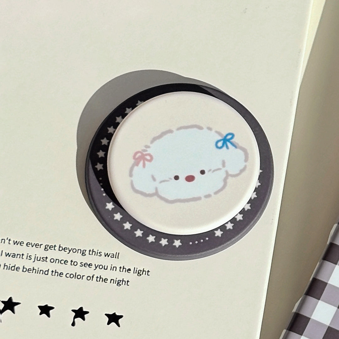 Decorative smartphone finger holder in dog design Stornfield