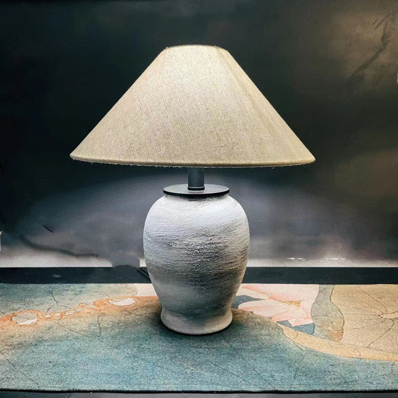 Decorative Table Lamp with Unique Ceramic Base