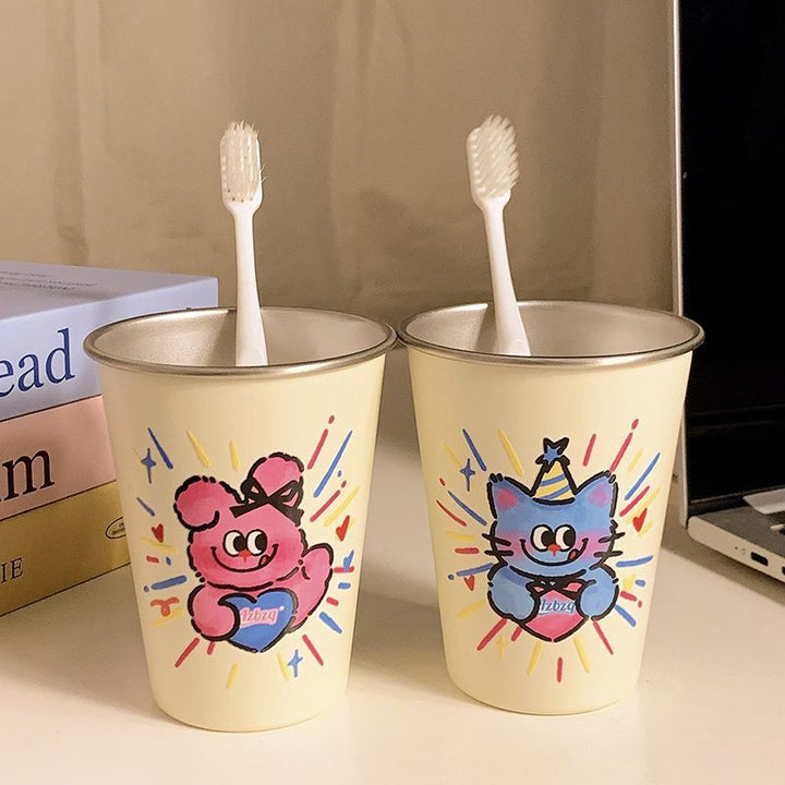 Creative drinking glass with funny cat motif Stornfield
