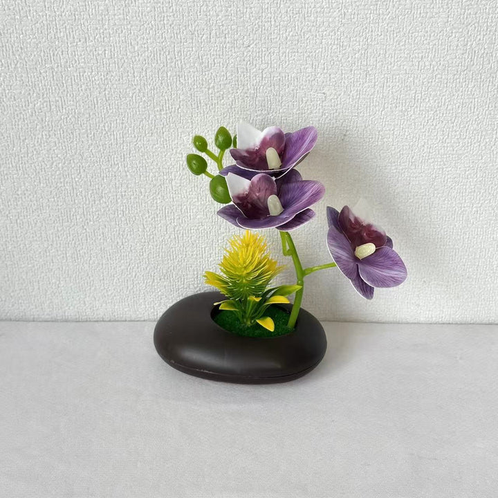 Decorative Faux Orchid Blossom Arrangement