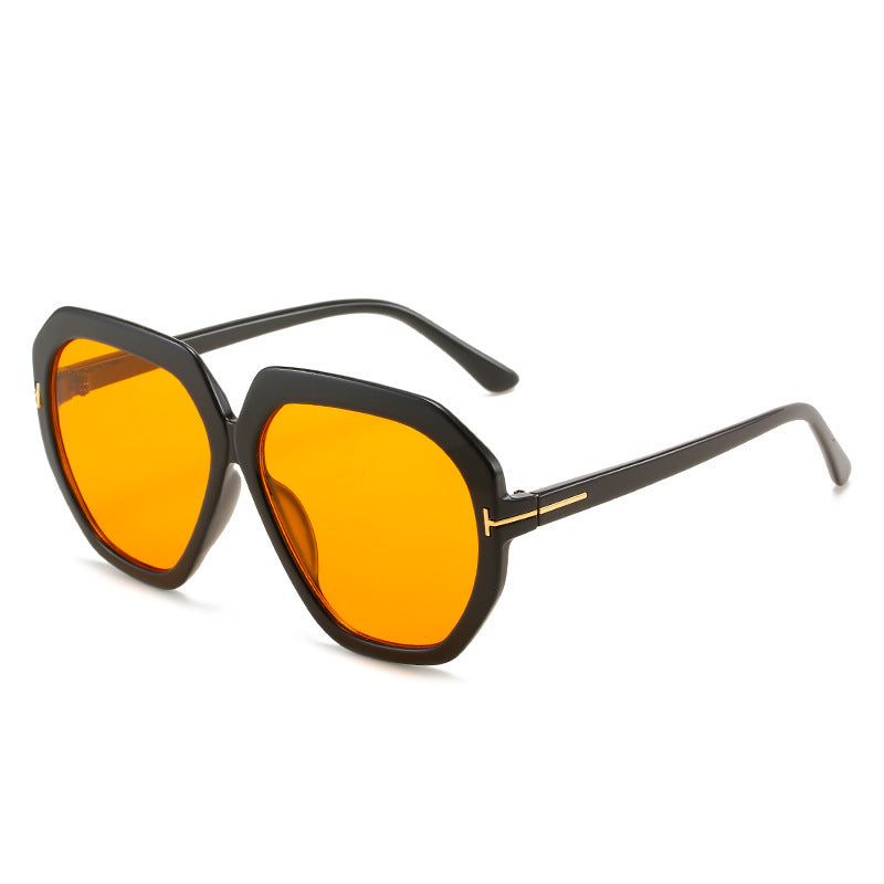 Fashion-Forward Oversized Hexagonal Sunglasses Stornfield