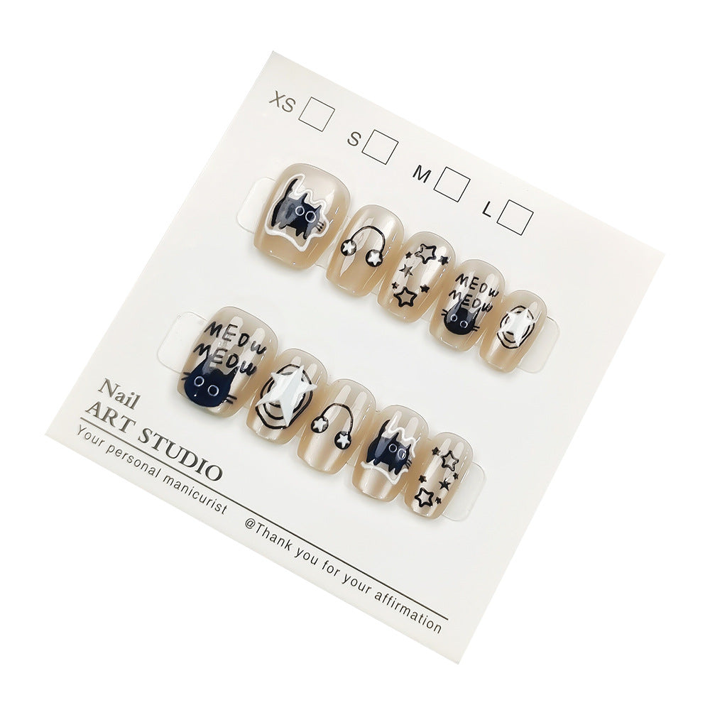 Artificial nail tips with shimmering design Stornfield