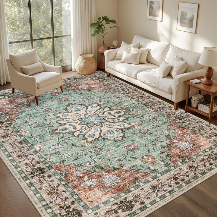 Vintage-Inspired Abstract Area Rug Stornfield