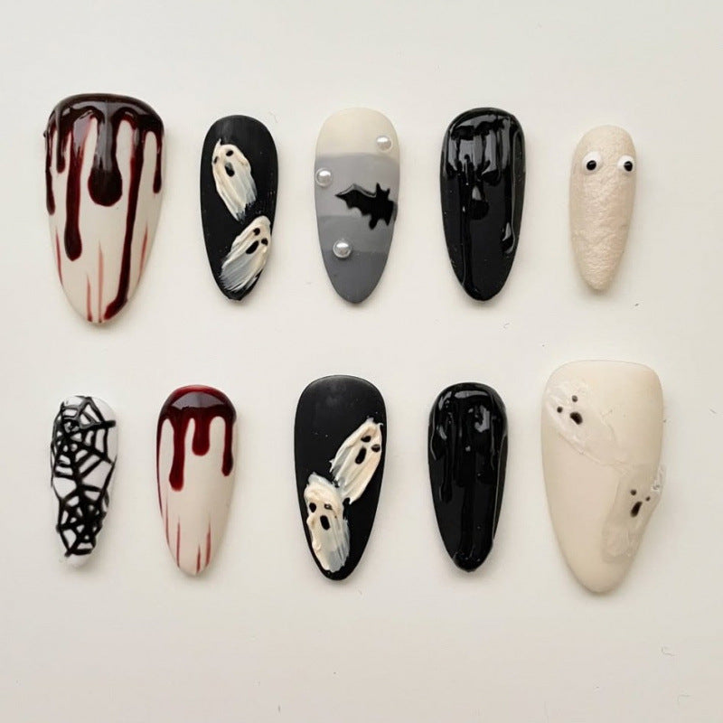 Thematic Halloween Press-On Nail Art Set