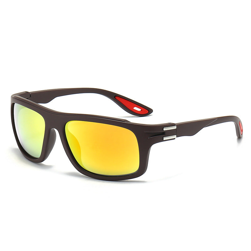 Men's sporty sunglasses with polarized lenses and shock-resistant frame Stornfield