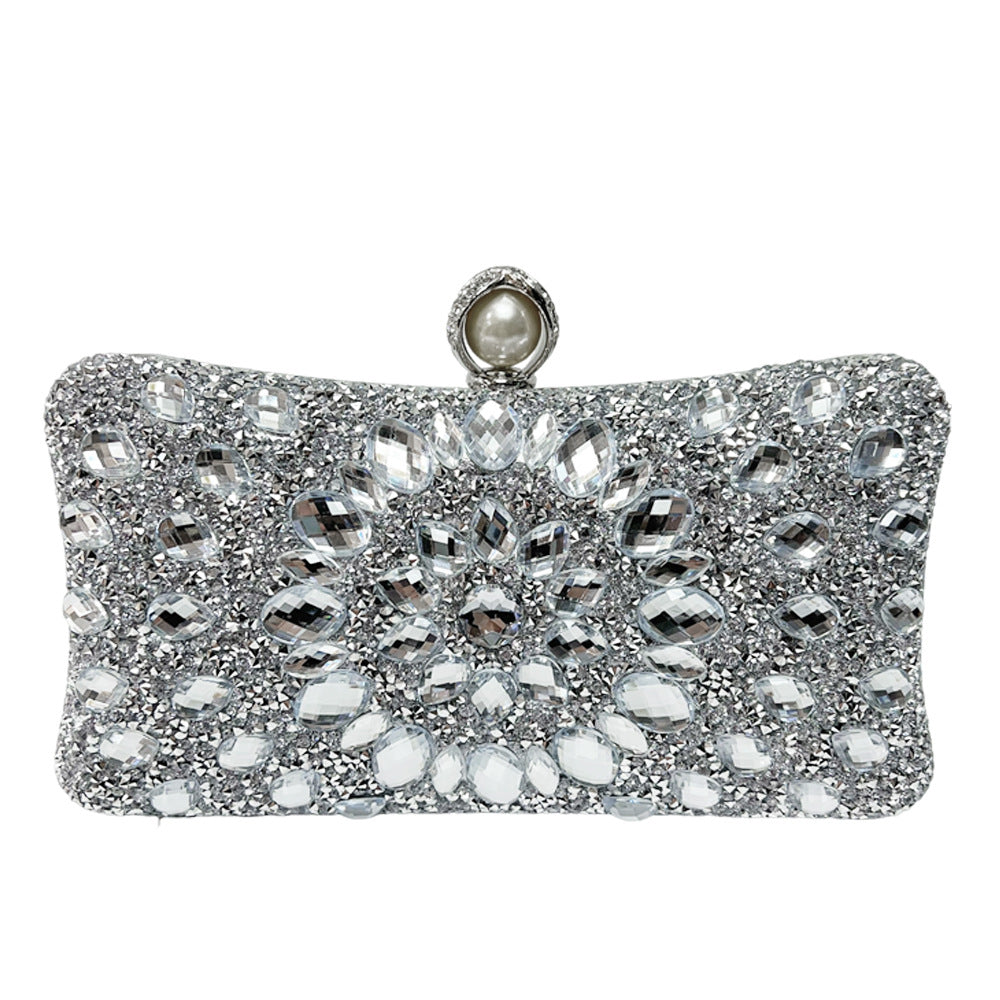Ornate Gem-Embellished Evening Clutch