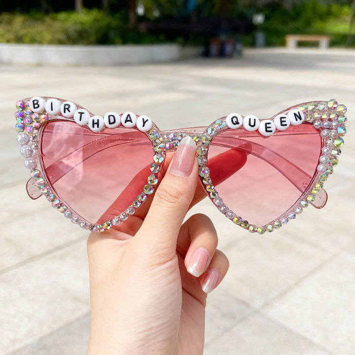 Rhinestone-Accented Birthday-Themed Sunglasses Stornfield