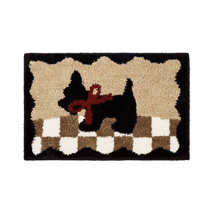 Cartoon Dog-Themed Bath Mat