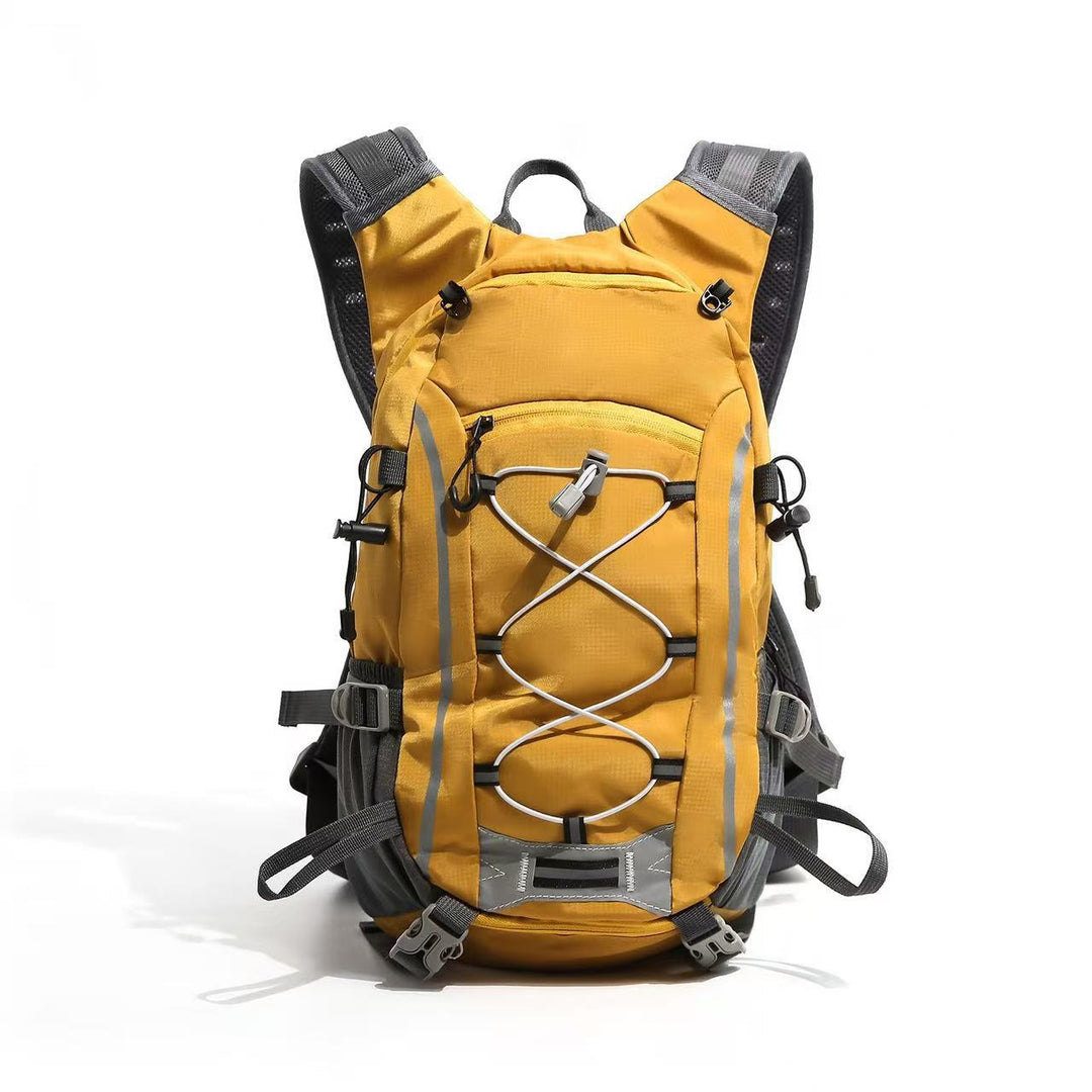 Sporty hiking backpack with ergonomic carrying system and reflective accents Stornfield