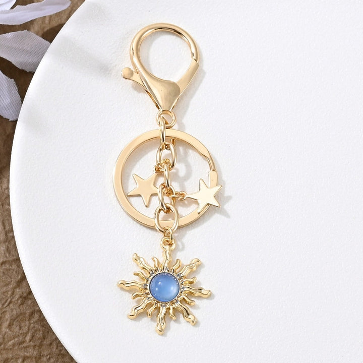 Keychain with Sparkling Sun Motif Stornfield