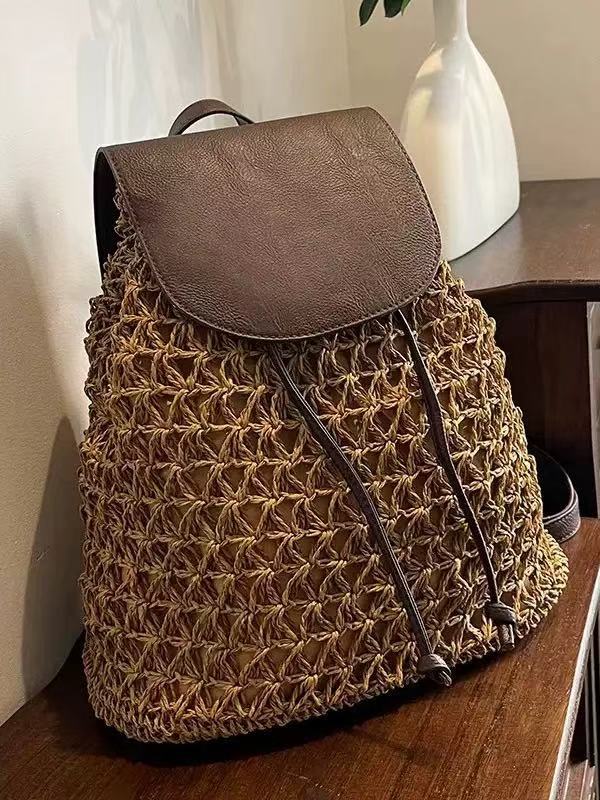 Handcrafted backpack bag made of natural material Stornfield