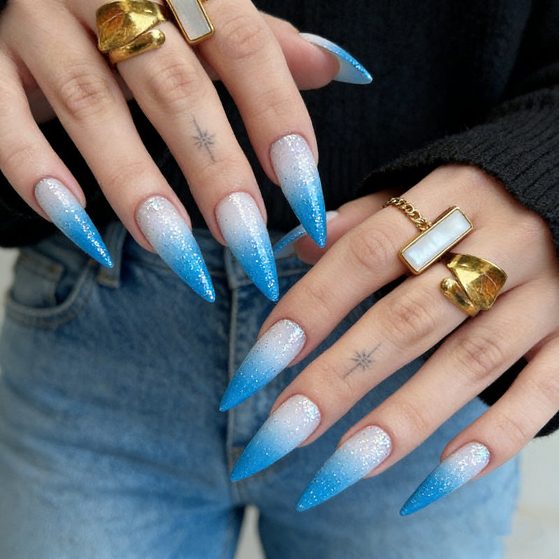 Long Stiletto Press-On Nail Tips Set