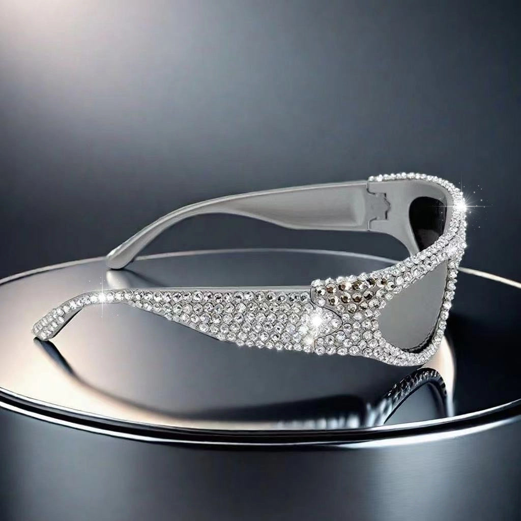 Women's Glittering Sunglasses with Sparkling Crystal Frame Stornfield