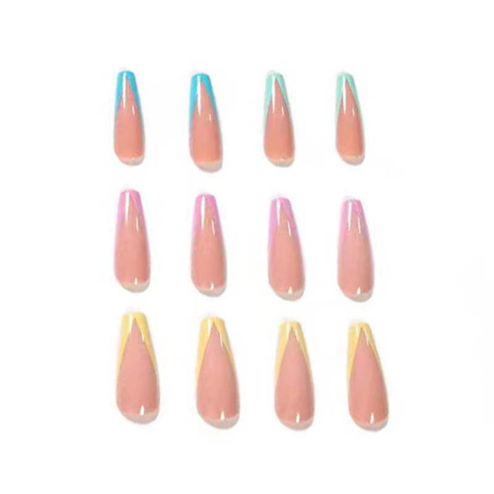 Elegant artificial nails with geometric design Stornfield