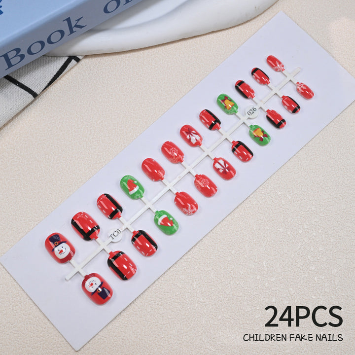 Children's Fun Holiday-Themed Fake Nail Set Stornfield