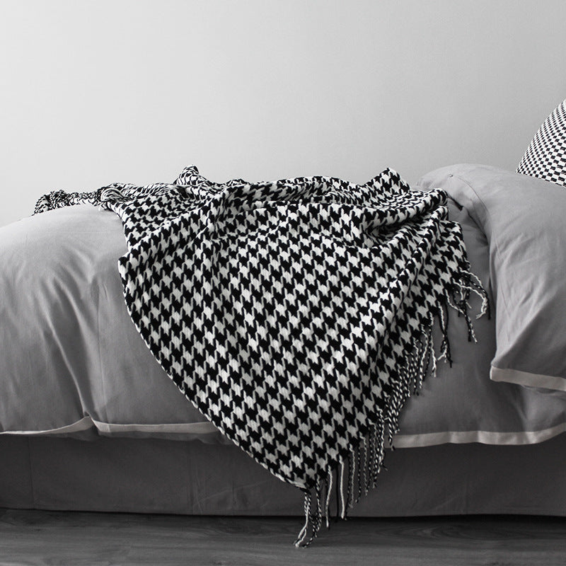 Cozy Knitted Throw Blanket