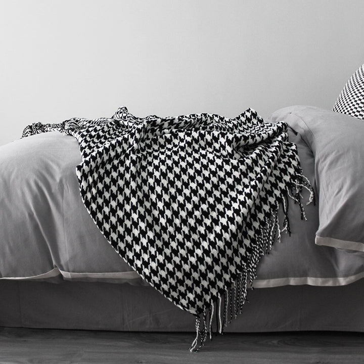 Cozy Knitted Throw Blanket