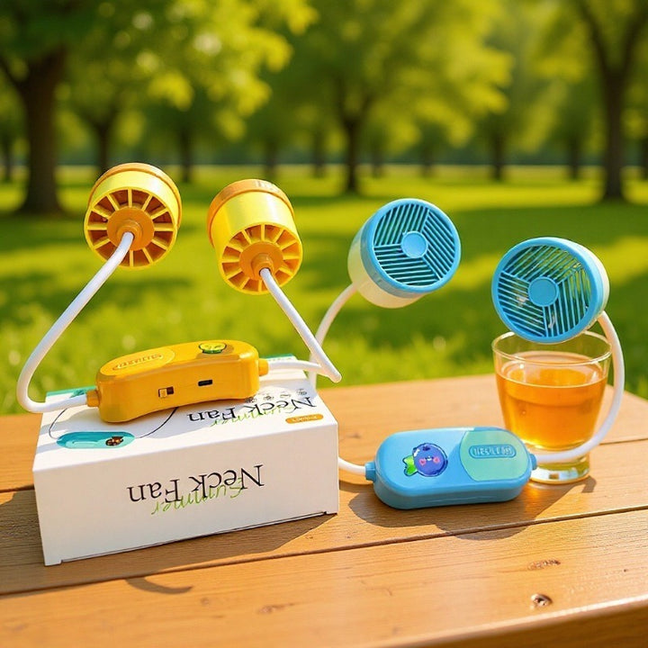 Unisex Portable Neck Fan with Flexibly Adjustable Fan Arms Stornfield