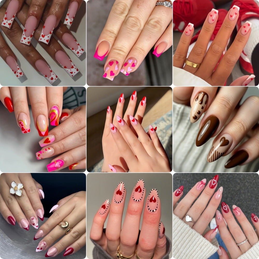 Artistic Heart Motif Art Nails Stornfield