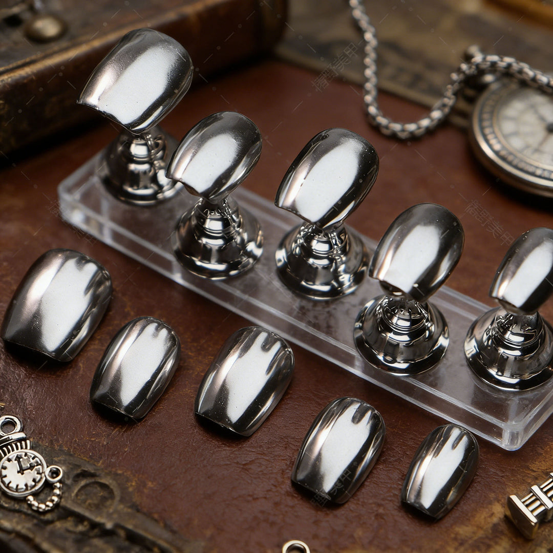 Metallic Press-On Nail Set