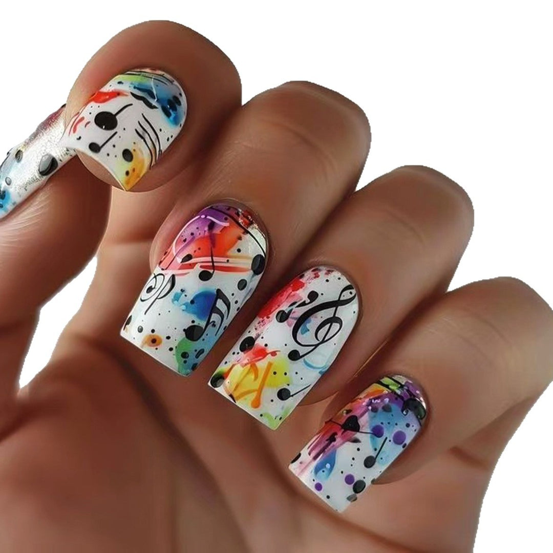 Creative Art Nails with Musical Design Stornfield