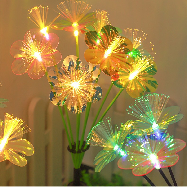 Decorative LED Fiber Optic Flower Stakes Bouquet Stornfield